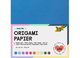 Origami papier Folia 70gr 10x10cm 100 vel assorti kleuren