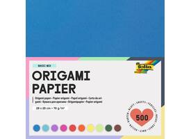 Origami papier Folia 70gr 20x20cm 500 vel assorti kleuren