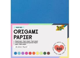 Origami papier Folia 70gr 15x15cm 500 vel assorti kleuren
