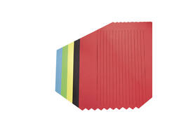 Vlechtpapier Folia 130gr 35x50cm 10 vel assorti kleuren