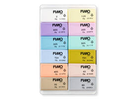 Klei Fimo  soft colour pak à 12 pastel kleuren