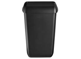 Afvalbak Quartzline open inworp 43 liter zwart 441454