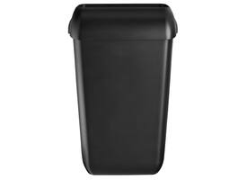 Afvalbak Quartzline open inworp 23 liter zwart 441452