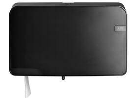 Toiletpapierdispenser Quartzline Q5 jumbo klein duo zwart 441057