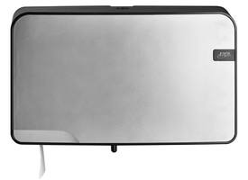 Toiletpapierdispenser Quartzline Q5 jumbo klein duo zilver 441097