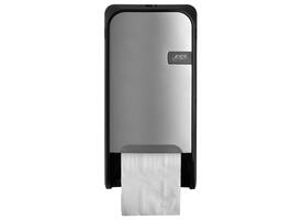 Toiletpapierdispenser Quartzline Q1 systeemrol duo zilver 441091