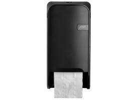 Toiletpapierdispenser Quartzline Q1 systeemrol duo zwart 441051