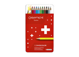 Kleurpotloden Caran d'Ache Swisscolor 12 stuks assorti