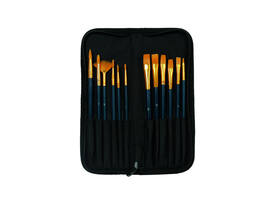 Kwasten set Conda synthetisch 12 stuks  in etui