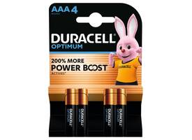 Batterij Duracell Optimum 4x AAA