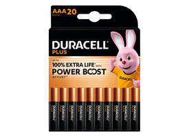 Batterij Duracell Plus power boost 20x AAA