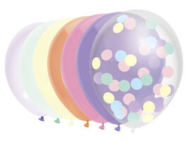 Ballon Haza uni 30cm 10 stuks pastel assorti