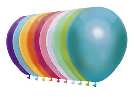 Ballon Haza uni 30cm 50 stuks metallic assorti