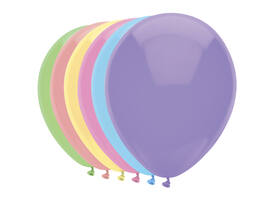 Ballon Haza uni 30cm 100 stuks pastel assorti