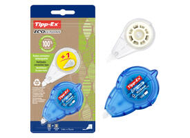 Correctietape Tipp-Ex easy ecolutions + refill 5mmx14m blister à 1+1