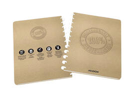 Schrift Adoc BIO A4 lijn 144 pagina's 90gr kraft