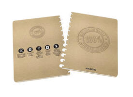 Schrift Adoc BIO A4 ruit 4x8mm 144 pagina's 90gr kraft