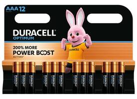 Batterij Duracell Optimum 12x AAA