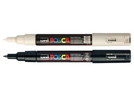 Paintmarker Uni POSCA PC1MC extra fijn wit
