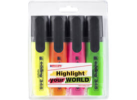 Markeerstift edding 345 2-5mm assorti set à 4 stuks
