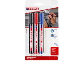 Viltstift edding 300 rond 1.5-3mm assorti blister à 3 stuks