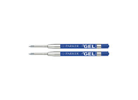 Gelschrijvervulling Parker Quink medium blauw blister à 2 stuks