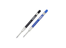 Gelschrijvervulling Parker Quink medium blauw blister à 2 stuks