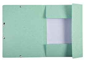 Elastomap Exacompta aquarel A4 3 kleppen 400gr glanskarton groen