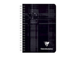 Notitieboek Clairefontaine A7+ 95x140 ruit 5x5 100blz 90gr assorti