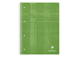 Collegeblok Clairefontaine Studium A4+ ruit 5x5mm 4-gaats 80 pagina's assorti