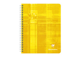 Schrift Clairefontaine A5+ ruit 5x5mm 120 pagina's 90gr assorti