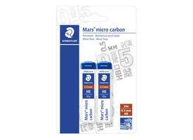 Potloodstift Staedtler Mars Carbon Micro 0.5mm HB blister 2 stuks