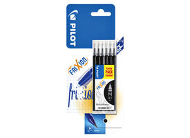 Rollerpenvulling Pilot friXion medium zwart set à 6 stuks