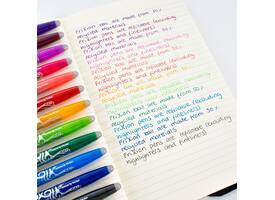 Rollerpen PILOT friXion medium zwart blister à 3 stuks