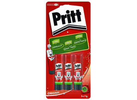Lijmstift Pritt Stick Original 11gr blister à 3 stuks