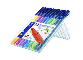 Kleurstift Staedtler 323 Triplus color à 10 stuks assorti