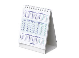 3-Maandsbureaukalender 2027 Brepols 10.5x13cm