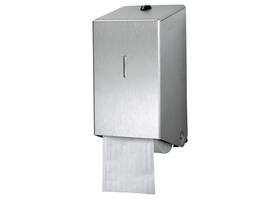 Toiletpapierdispenser Euro Products systeemrol duo zilver 438001