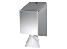 Poetspapierdispenser Euro Products universeel medium zilver 438990