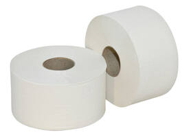 Toiletpapier Euro Products Q5 jumbo klein recycled 2-laags 180m wit 240218