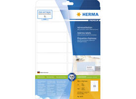 Etiket HERMA 5075 A4 99.1x33.8 mm premium wit 400 stuks