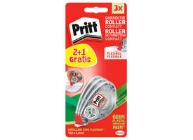 Correctietape Pritt compact flex 4.2mm x 10m blister 2+1 gratis
