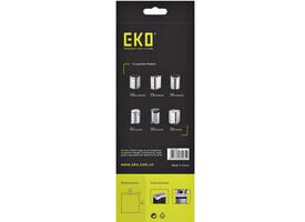 Afvalzak EKO MDPE type B met trekband 40x45cm 7-9L wit rol à 25 stuks