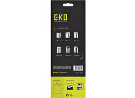 Afvalzak EKO MDPE type A met trekband 35x40cm 3-6L wit rol à 30 stuks