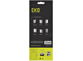 Afvalzak EKO MDPE type F1 met trekband 49x68cm 18-28L wit rol à 20 stuks