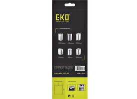 Afvalzak EKO MDPE type C met trekband 45x50cm 10-15L wit rol à 20 stuks