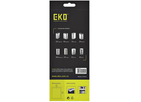 Afvalzak EKO MDPE type F met trekband 64x75cm 40-60L wit rol à 12 stuks