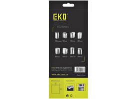 Afvalzak EKO MDPE type D met trekband 55x55cm 18-21L wit rol à 20 stuks