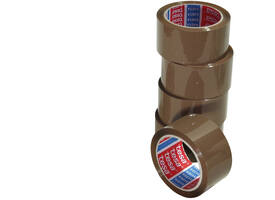 Verpakkingstape Tesa 50mmx66m PP bruin