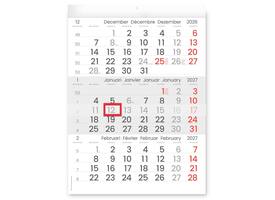 3-Maandkalender 2027 INNI Manager compact-formaat
